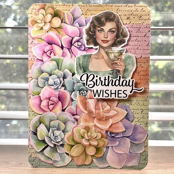Handmade Birthday Wishes Greeting Card - Picture 1 of 1